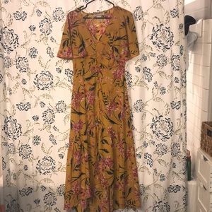 Hi-lo Flying Tomato Mustard Summer Dress NWOT